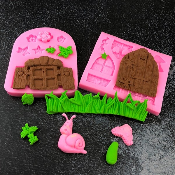 Khuôn Silicon - Côn Trùng - Ốc Sên Cây Nấm