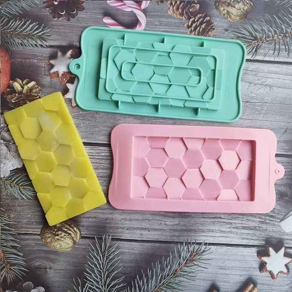 Khuôn Silicon - Viền VN - 17x8cm - VN04 - Tổ Ong Lớn