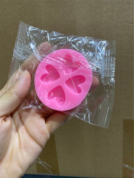 Khuôn Silicon - Trái Tim Kiểu - 4c Vết