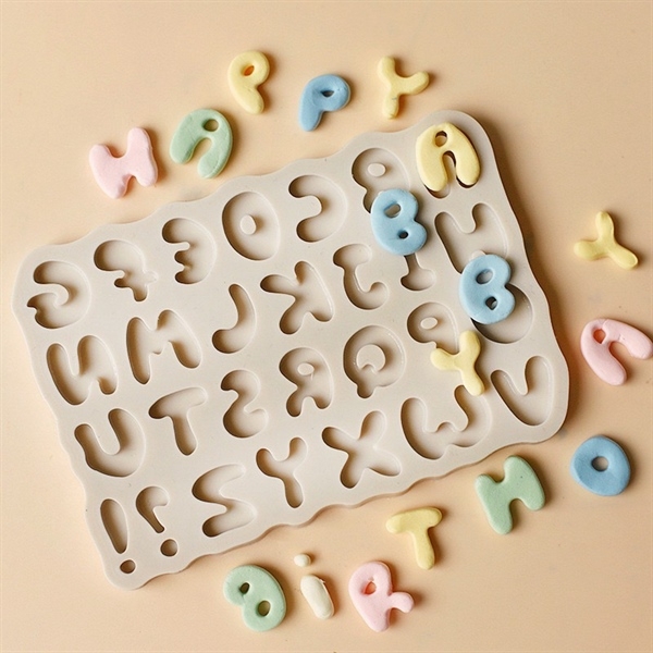 Khuôn Silicon - Chữ Cái IN - Viền Gợn - 2cm SALE 39k