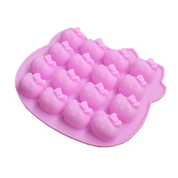 Khuôn Silicon - Mèo Kitty - Mặt 16c