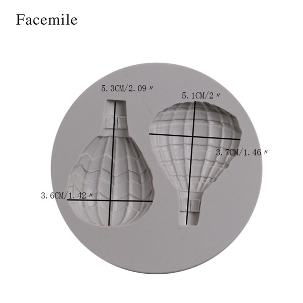 Khuôn Silicon - Bầu Trời - Khinh Khí Cầu - Mẫu 2c