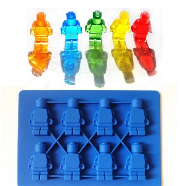 Khuôn Silicon - Em Bé - Lego Robot Vĩ 4cm 8c