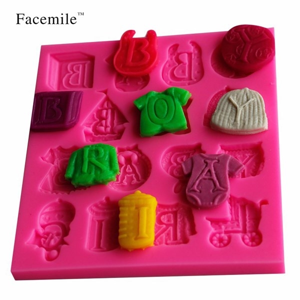 Khuôn Silicon - Quần Áo - Xe Nôi Áo Đồ Ngủ Nón