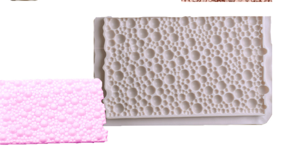Khuôn Silicon - Viền Mảng Họa Tiết - Hạt Bọt Biển 16x10cm