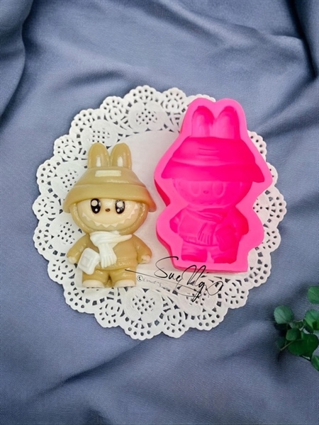 Khuôn Silicon - Labubu Đeo Giỏ 9cm