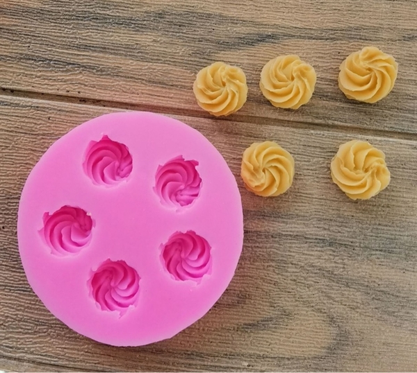 Khuôn Silicon - Đuôi Hoa Thị - Sò Xoắn N4 5c - 2cm