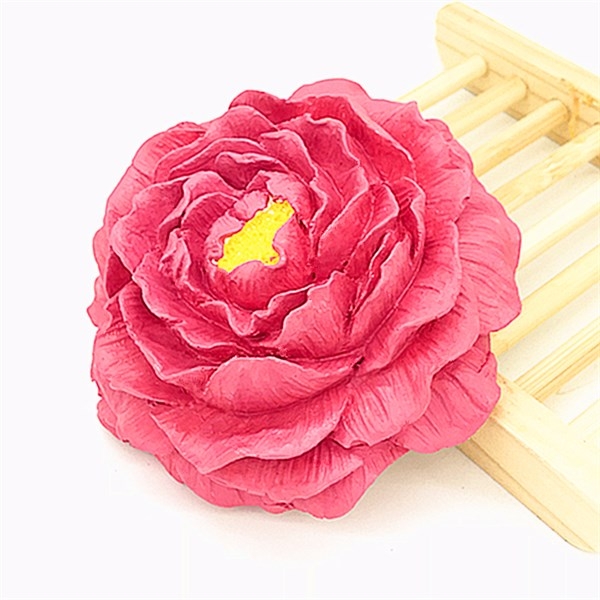 Khuôn Silicon - Hoa Mẫu Đơn - 6cm - Nhụy Xòe Khuôn Mỏng
