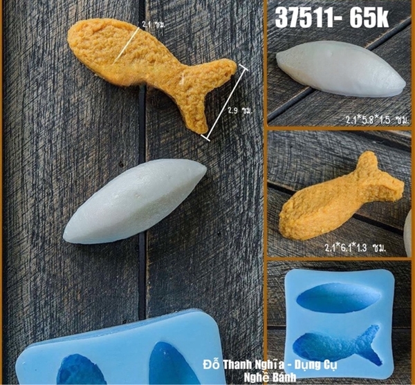 Khuôn Silicon - Rau Củ - Chả Cá 2c