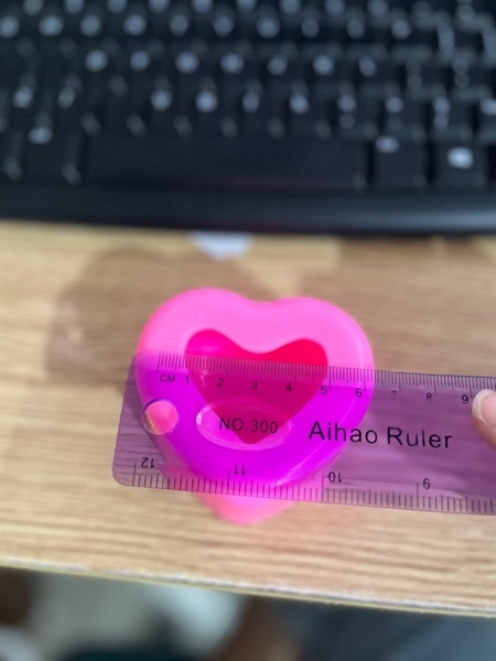 Khuôn Silicon - Trái Tim Kiểu - Tim Trơn 7,5cm