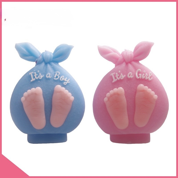 Khuôn Silicon Em Bé - Túi  Bàn Chân 6.2cm