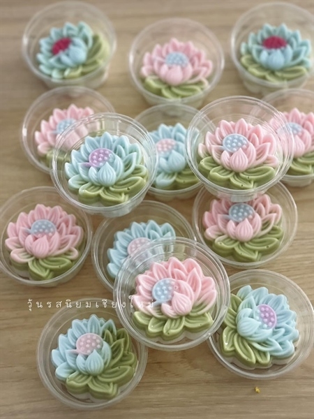 [10 cup] Khuôn Silicon - Cup Set 5cm - M01 - Hoa Sen Hot