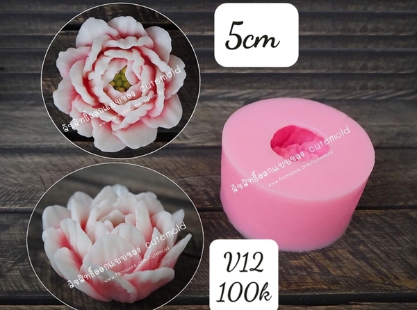Khuôn Silicon - Hoa Cẩm Chướng P12 - 5cm SL75K