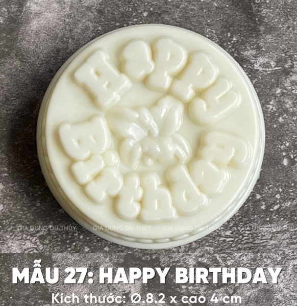Khuôn Nhựa RCVT - RT27 - Happy Birthday Hoa Lan