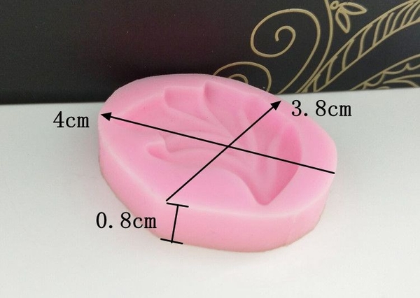 Khuôn Silicon - Lá 4cm - Uốn Cong