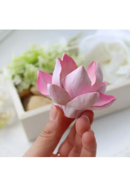 Khuôn Silicon - Hoa Sen Nở - Hoa Sen Nhuỵ 8cm