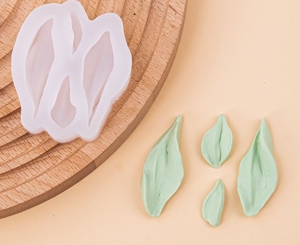Khuôn Silicon - Lá Lá Tulip Hoa Bay 4c 4.3cm