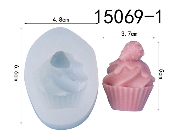 Khuôn Silicon - Cây Kem Dâu