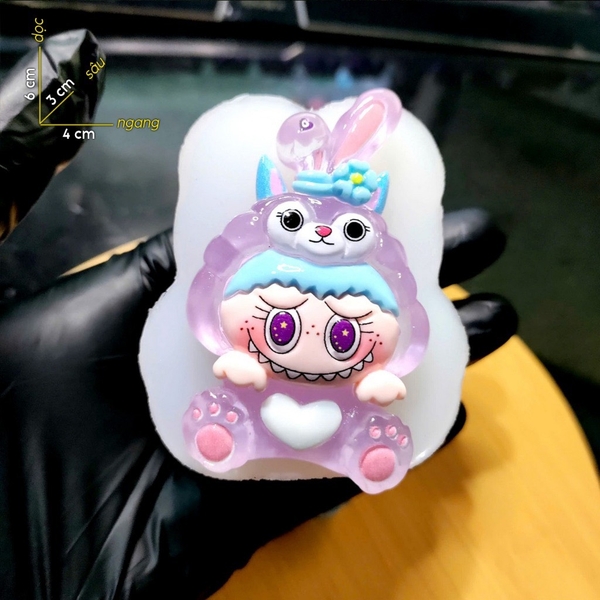 Khuôn Silicon - Labubu Nhỏ - Áo Thỏ