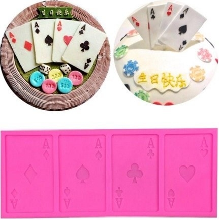 Khuôn Silicon - Thẻ Bài Set 4c
