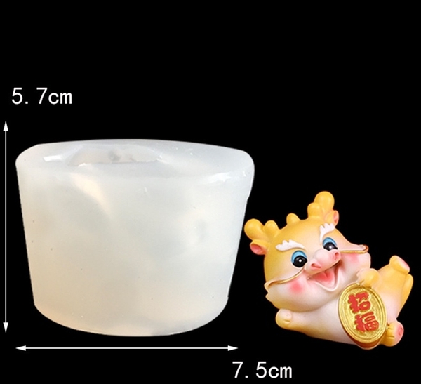 Khuôn Silicon - Động Vật - Rồng Nằm