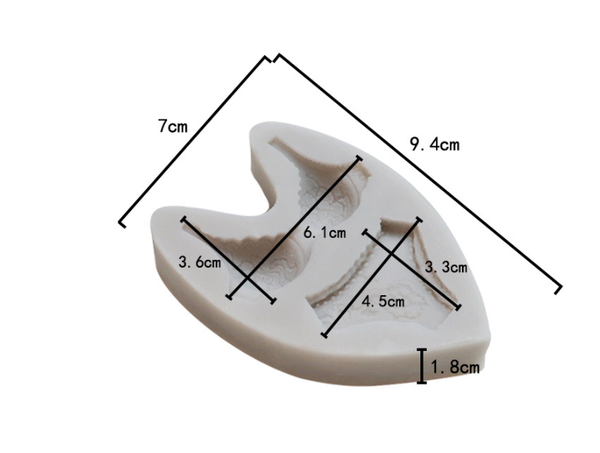 Khuôn Silicon - Quần Áo - Đồ Tắm Bikini 2c