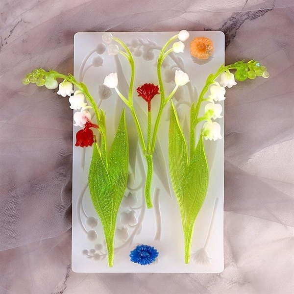 Khuôn Silicon - Lá Cành - Linh Lan