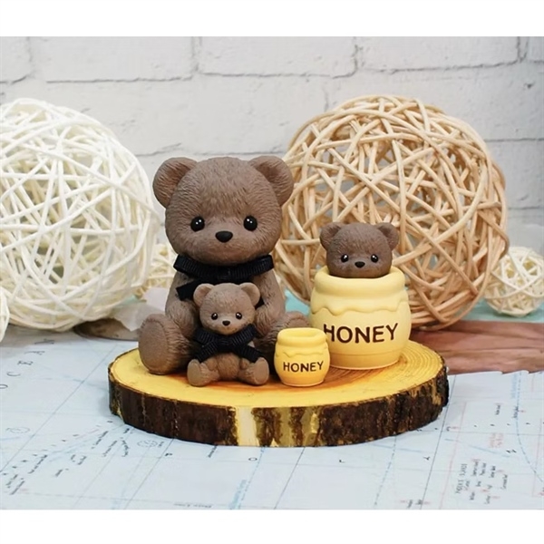 Khuôn Silicon - Động Vật - Gấu Honey 3.5cm