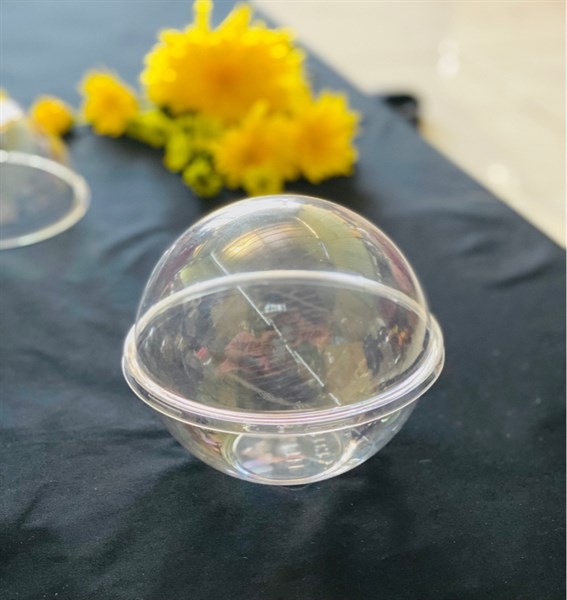Hộp Nhựa - Cầu PET Nắp Mô - 600ml