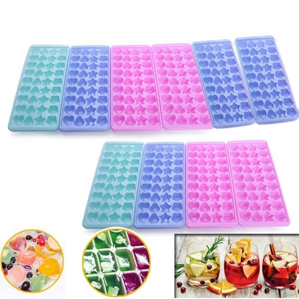 Khay Đá Nhựa VT - KD13 - TH 36c - Hoa Sao Sò Tim