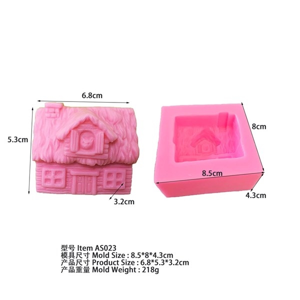 Khuôn Silicon - Ngôi Nhà - Tranh Cỏ