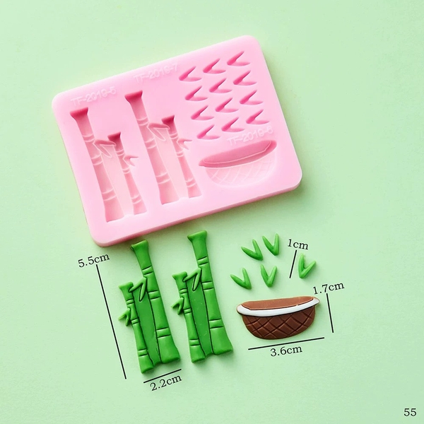 Khuôn Silicon - Gốc Thân Cây Tre Trúc 9.5cm