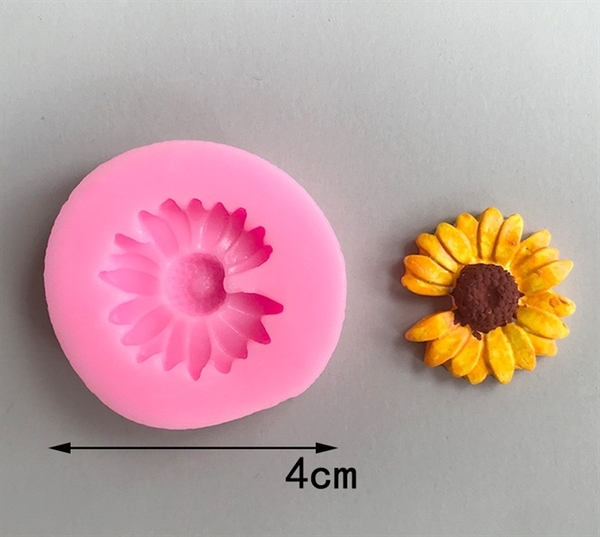 Khuôn Silicon - Hoa Cúc Dẹp Cắt - 3.5cm