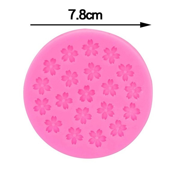 Khuôn Silicon - Hoa Mai Đào Nằm - 1.1cm - 20c Cánh Cắt