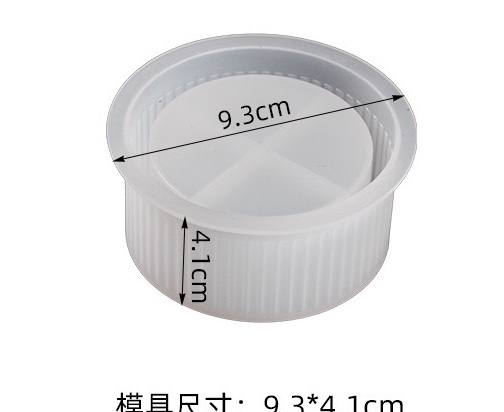 Khuôn Silicon - Chậu Cây - Viền Dọc 9.3cm