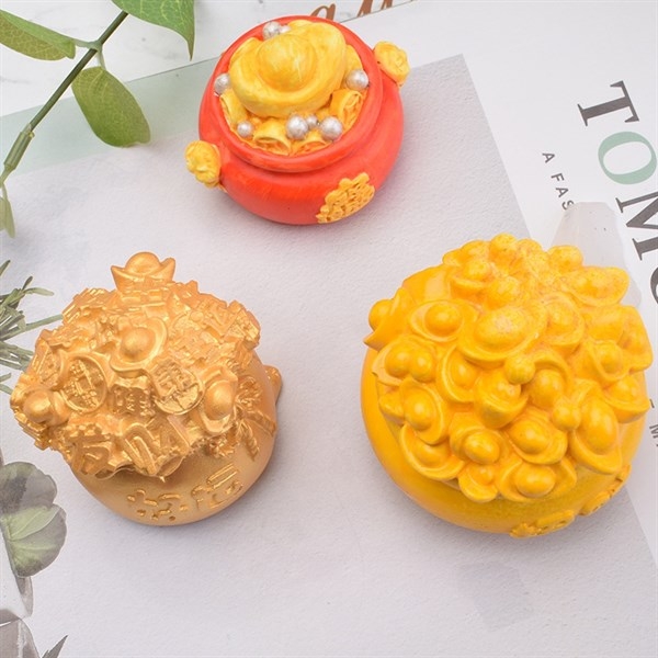 Khuôn Silicon - Hủ Vàng - 5.5cm Đứng