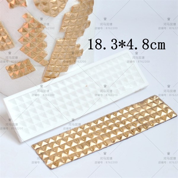 Khuôn Silicon - Viền Mảng 2D - Ô Vuông 18.3x4.8cm