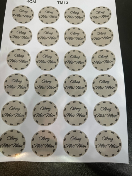 Decal Chủ Đề Trung Thu - Tem Nhân Bánh