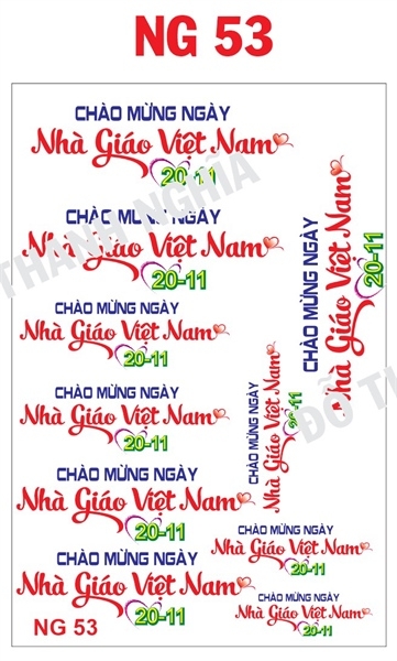 Decal Nhà Giáo 20/11 - DNG - DNG53
