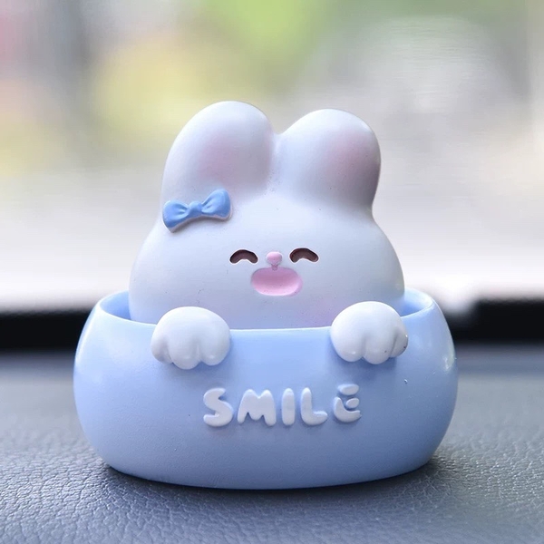 Khuôn Silicon - Động Vật - Con Thỏ Smile 6.3cm