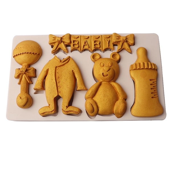 Khuôn Silicon - Bình Bú - Bình 8x4cm