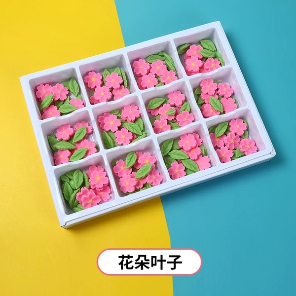 Khuôn Silicon - Hoa Mai Đào 4c - Kèm Cành Lá