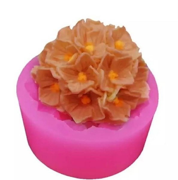 Khuôn Silicon - Chùm Hoa Cẩm Tú Cầu - 6cm