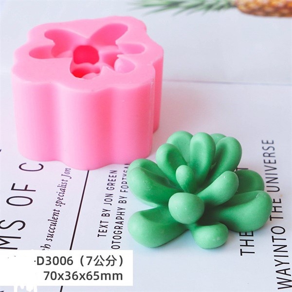 Khuôn Silicon - Sen Đá TIA - 7cm