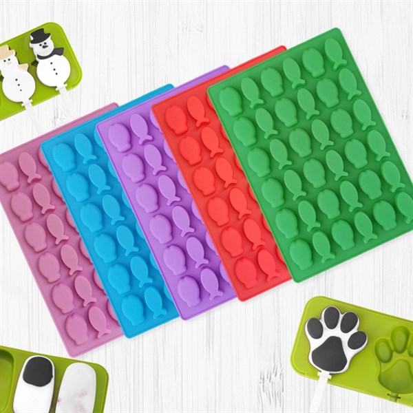 Khuôn Silicon - Biển - Cá Chip 36c