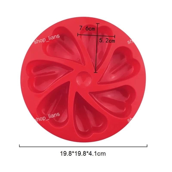 Khuôn Silicon - Đế - Tim Mâm Cúng - Tim Trơn