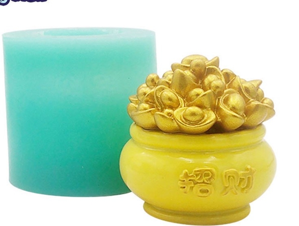 Khuôn Silicon - Hủ Vàng - 6.3cm Đứng SL75