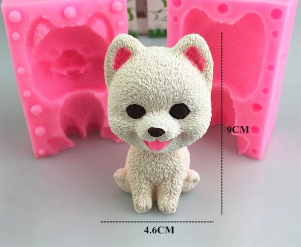 Khuôn Silicon - Động Vật - Chó Ngồi 9x4.6cm