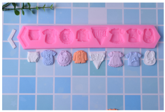 Khuôn Silicon - Quần Áo - Mini 8c