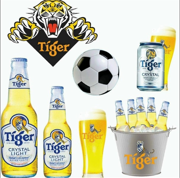 Set Cắm Tiger Vàng Phụ Kiện Trang Trí Bánh